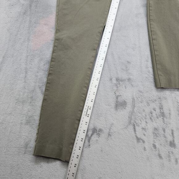 Old Navy Pants Womens 2 Green High Rise Pixie Skinny Ankle Stretch Office Career - Picture 10 of 12